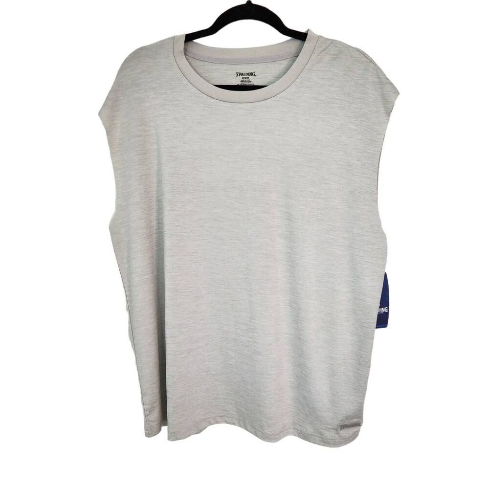 Spalding Gray Muscle Tee Size Medium NWT Gray Athletic Tank Top